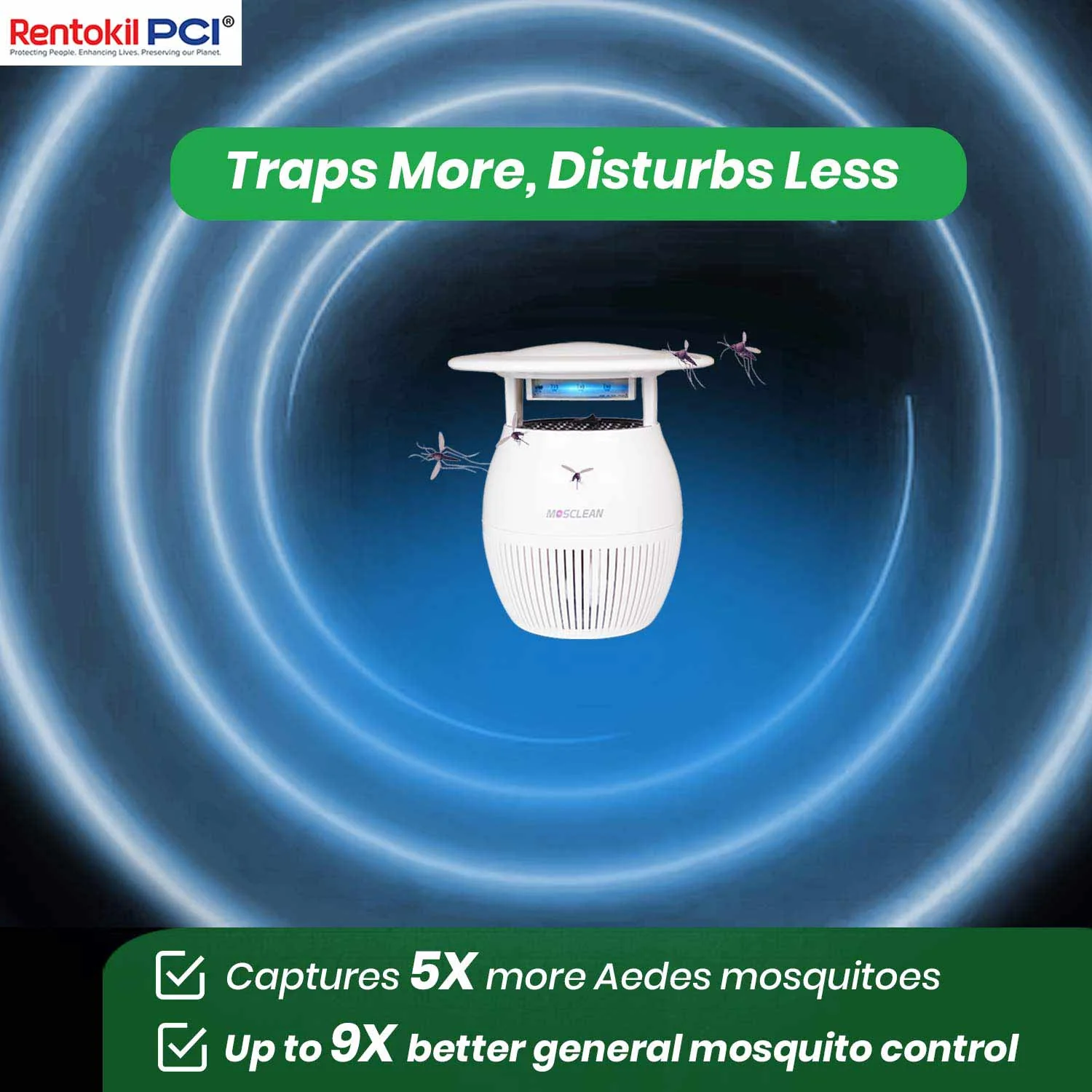 MosClean White Mosquito Trap (IH2 Model) - Image 3