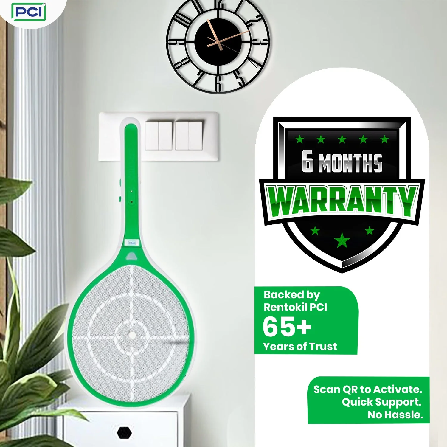 PCI ExpertO Rechargeable Mosquito Bat + Roban Rat Cake – 10 Wax Blocks | Indoor & Outdoor Use - Image 4