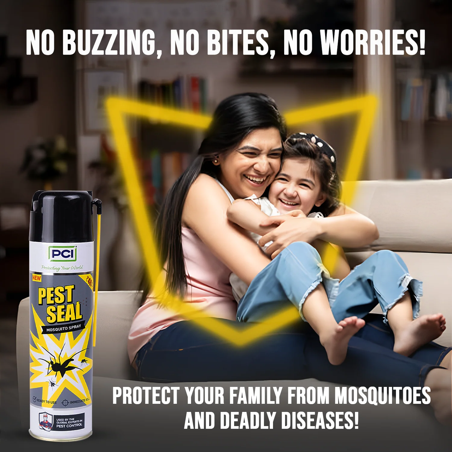 Pest Seal Insect & Mosquito Repellent Spray - 2 x 425ML - Image 6